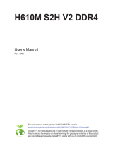 Gigabyte H610M S2H V2 DDR4 Motherboard Manuale utente