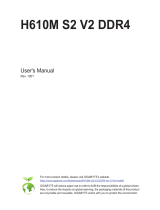 Gigabyte H610M S2 V2 DDR4 Manuale del proprietario