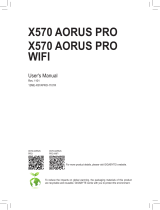 Gigabyte X570 AORUS PRO WIFI Manuale del proprietario