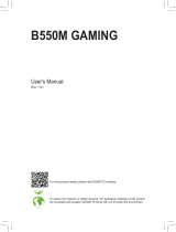 Gigabyte B550M GAMING Manuale del proprietario
