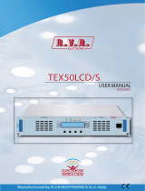R.V.R. Elettronica TEX50LCD/S Manuale utente