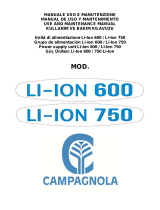 CAMPAGNOLA 0310.0314 Batteria Li-ion 600-750 Manuale del proprietario