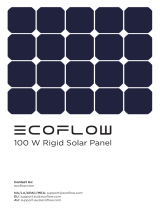 EcoFlow 100W Rigid Solar Panel Manuale utente