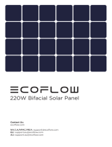 EcoFlow 220W Bifacial Solar Panel Manuale utente