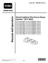 Toro Flex-Force Power System 5.0Ah 60V MAX Battery Pack Manuale utente