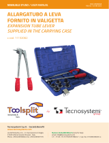 Tecnosystemi Expansion tube lever supplied in the carrying case Manuale del proprietario