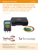 Tecnosystemi Compact 2-way digital pressure gauge unit kit, supplied in a carrying case Manuale del proprietario