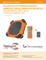 Tecnosystemi Wireless digital scale 100 kg in carrying case Manuale del proprietario