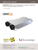 Tecnosystemi COMPACT 30 compact ceiling-mounted ductable static heat recovery units Manuale del proprietario