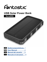 fontastic Xora20Q USB Solar Power Bank Manuale utente