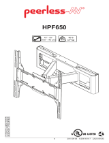 PEERLESS-AV HPF650 Guida d'installazione