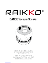 RAIKKO DANCE VACUUM SPEAKER Operating Instructions Manual