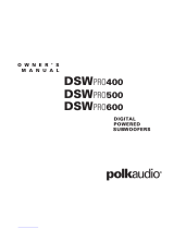 Polk Audio DSW PRO 400 Manuale utente