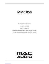 MAC Audio MMC 850 Manuale del proprietario