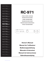 Rotel RC-971 Manuale utente