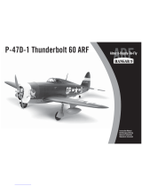 Hangar 9 P-47D-1 Thunderbolt 60 Manuale utente