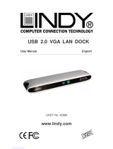 Lindy USB 2.0 Docking Station VGA Manuale utente