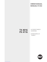 RCF TX 4016 Manuale del proprietario