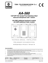 tema AA-539K Technical And Installation Manual