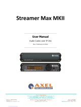 Axel Streamer Max MKII Manuale utente