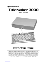 Videonics TM-3000 Manuale utente