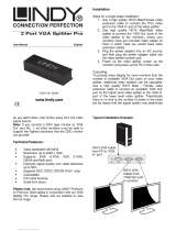 Lindy 2 Port VGA Splitter Manuale utente