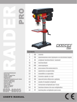 RAIDER Pro RDP-BD05 Manuale utente