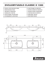 RAVAK Classic II 1300 double washbasin Guida d'installazione
