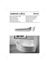 RAVAK Cover strips including accessories for bathtubs / shower trays Guida d'installazione
