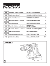 Makita DHR183 Cordless Rotary Hammer Manuale utente