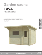 Sentiotec Garden sauna Lava Manuale utente