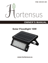 Hortensus HOR-SFL10W Solar Floodlight 10W Manuale del proprietario