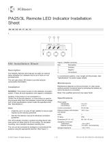 Kilsen PA25/3L Remote LED Indicator Guida d'installazione