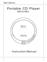 Denver Dm-24 Mk2 Portable CD Player Manuale utente
