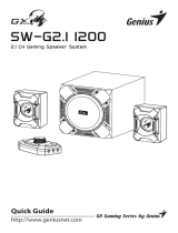 Genius SW-G2.I I200 2.1 Channel 45 Watts RMS Gaming Woofer Speaker System Guida utente