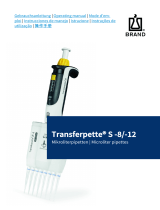 Brand S-8 Multi Channel Microlitre Pipette Transferpette Manuale utente