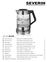 SEVERIN WK 3479 Deluxe’ digital tea and water kettle, in glass Istruzioni per l'uso