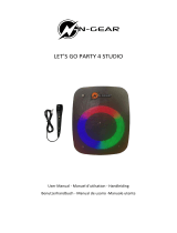 N GEAR PARTY 4 Studio Bluetooth Party Speaker Manuale utente