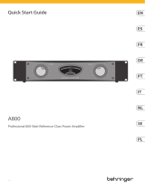 Behringer A800 Guida Rapida