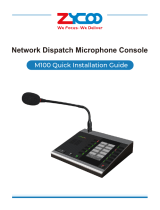 Zycoo M100 Dispatch Microphone Console Quick Guida d'installazione
