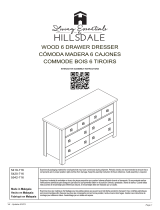 Hillsdale Furniture Addison Wood 6 Drawer Dresser Manuale del proprietario