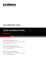 Edimax GP-103IT Guida d'installazione