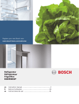 Bosch Refrigerator Manuale utente