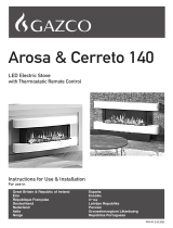 GAZCO Arosa & Cerreto 140 LED Electric Stove Manuale utente