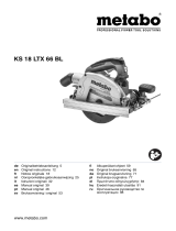 Metabo KS18 cordless circular saw Manuale utente