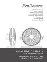 ProBreeze PB-F10 Manuale utente