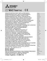 Mitsubishi Electric MAC-100FT-E Manuale utente