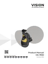 Vision CS-1900 Pair Ceiling Loudspeakers Manuale utente