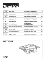 Makita MLT100N Table Saw Manuale utente
