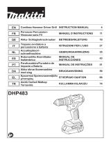 Makita DHP483 Cordless Hammer Driver Drill Manuale utente